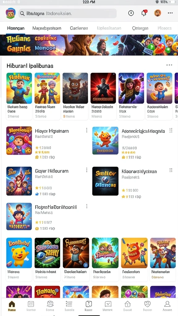 Screenshot tampilan antarmuka permainan slot yang menarik.