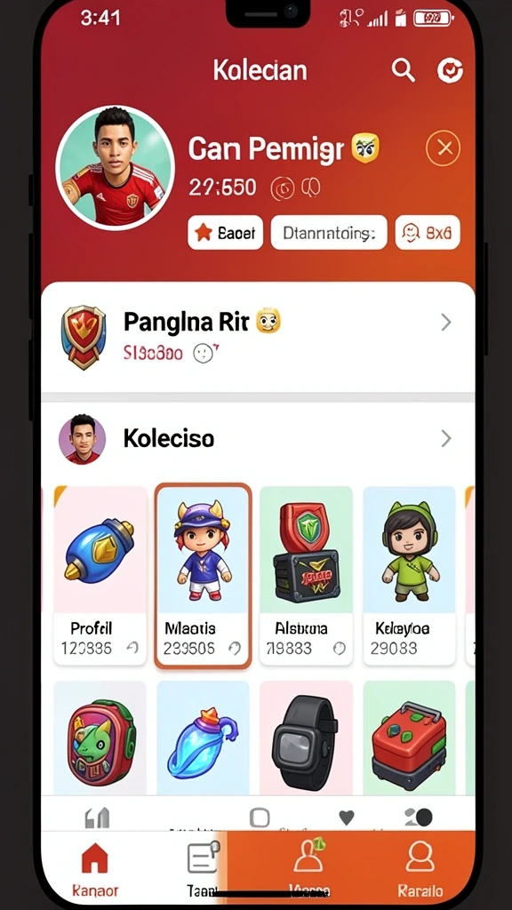 Screenshot fitur bonus yang menguntungkan untuk pemain baru.
