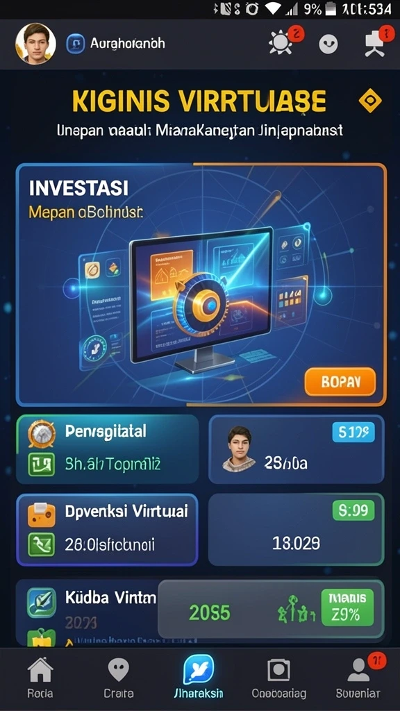 Tampilan awal yang menarik dan ramah pengguna.