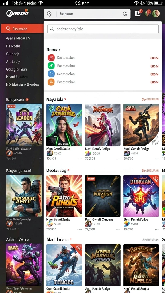 Fitur sosial yang memungkinkan interaksi dengan teman.