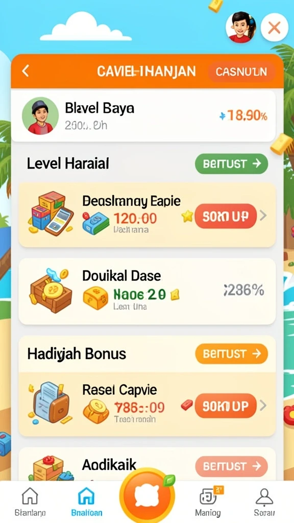 Karakter unik dan beragam yang bisa kamu pilih.