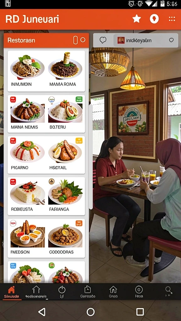 Menu pengaturan yang mudah diakses dan intuitif.