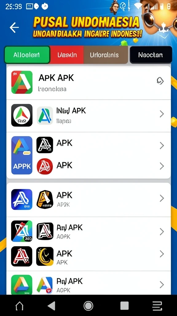 Tampilan menu utama yang mudah dinavigasi.