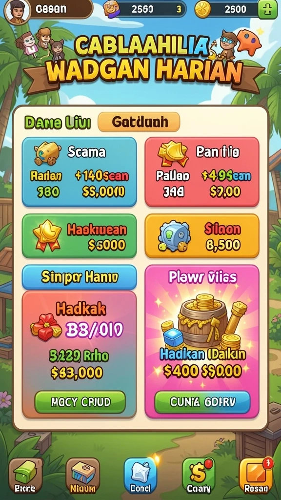 Screenshot menunjukkan tampilan permainan slot yang menarik.