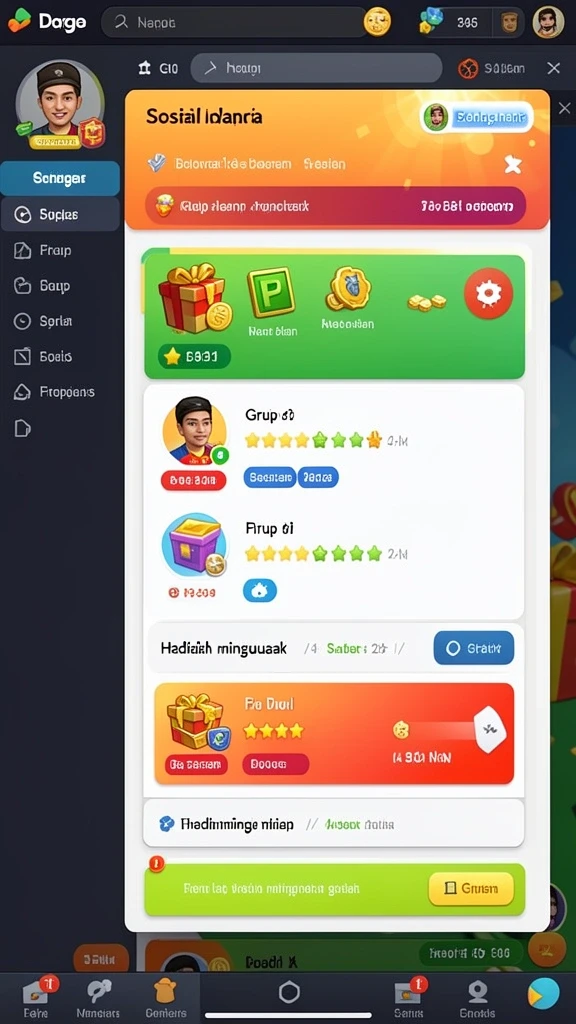 Level yang beragam dengan tantangan yang berbeda-beda.