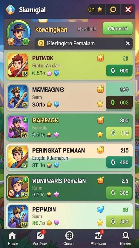 Fitur sosial yang memungkinkan interaksi dengan pemain lain.