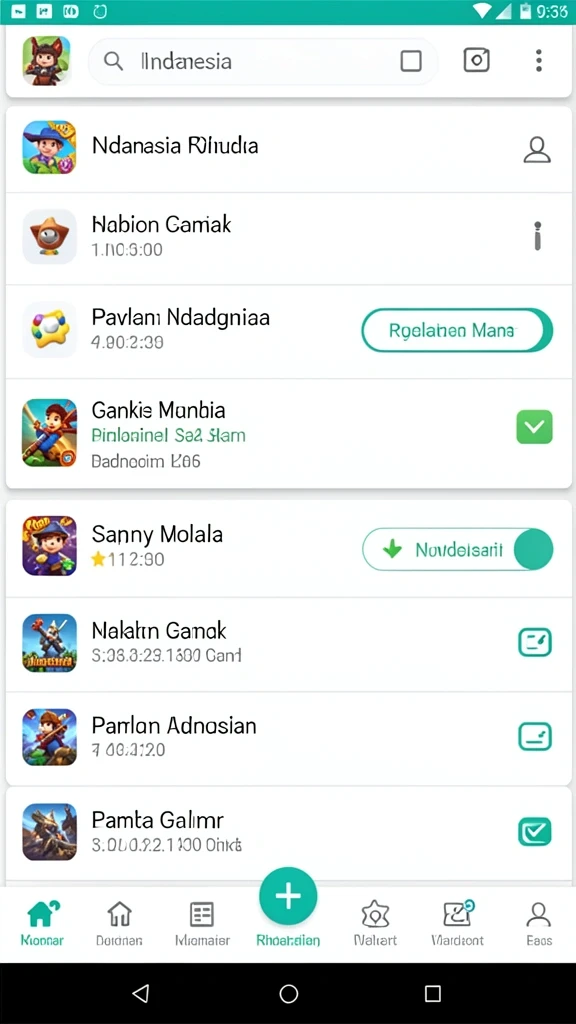 Screenshot menampilkan beragam pilihan permainan slot yang tersedia.