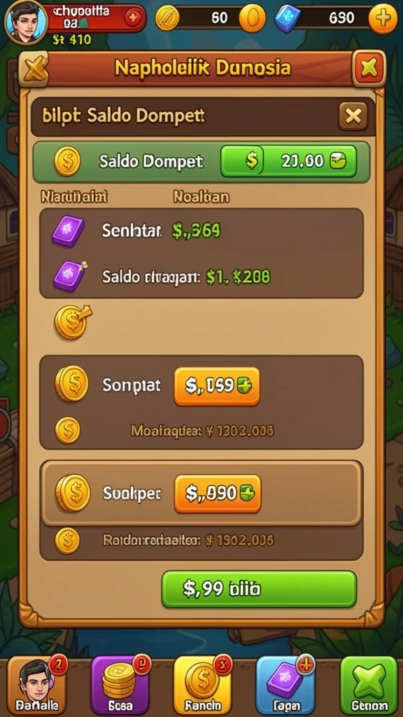 Karakter dengan desain unik dan menarik.