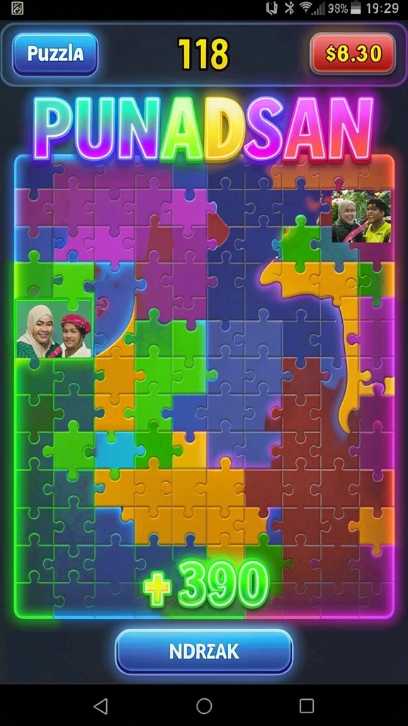 Screenshot kedua menampilkan momen seru saat bertanding dengan pemain lain.