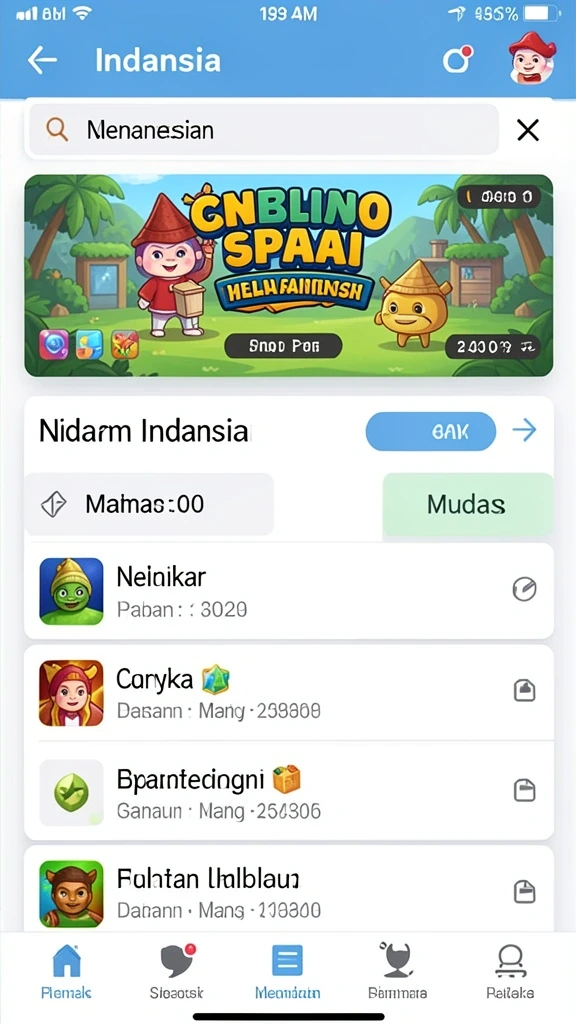 Tantangan seru di setiap level yang berbeda.