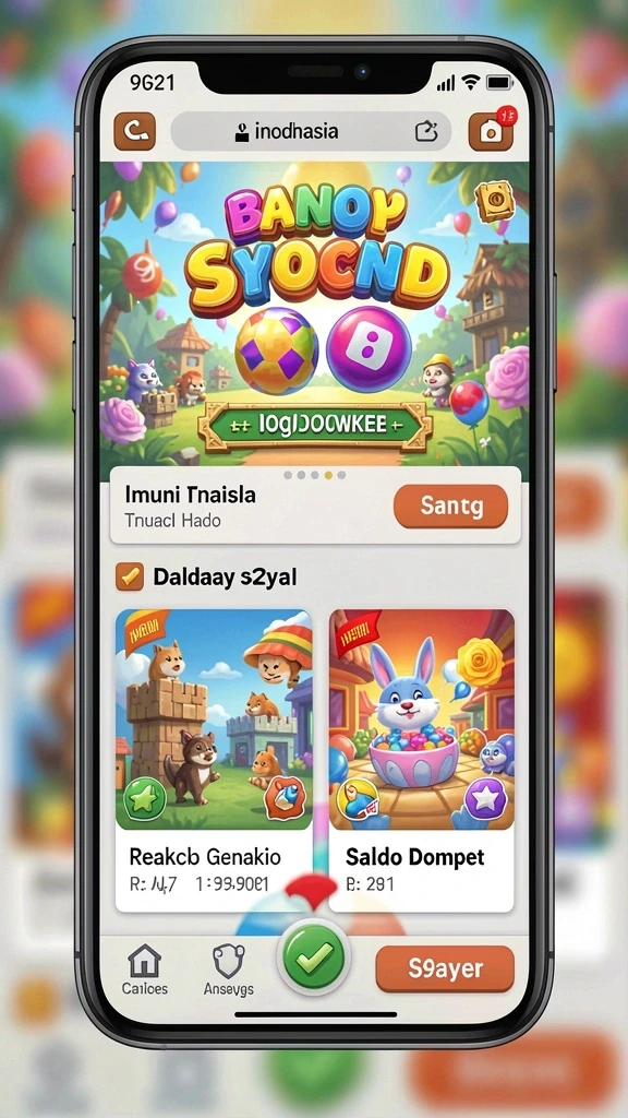 Tampilan awal MAXSERU yang menawan dan interaktif.
