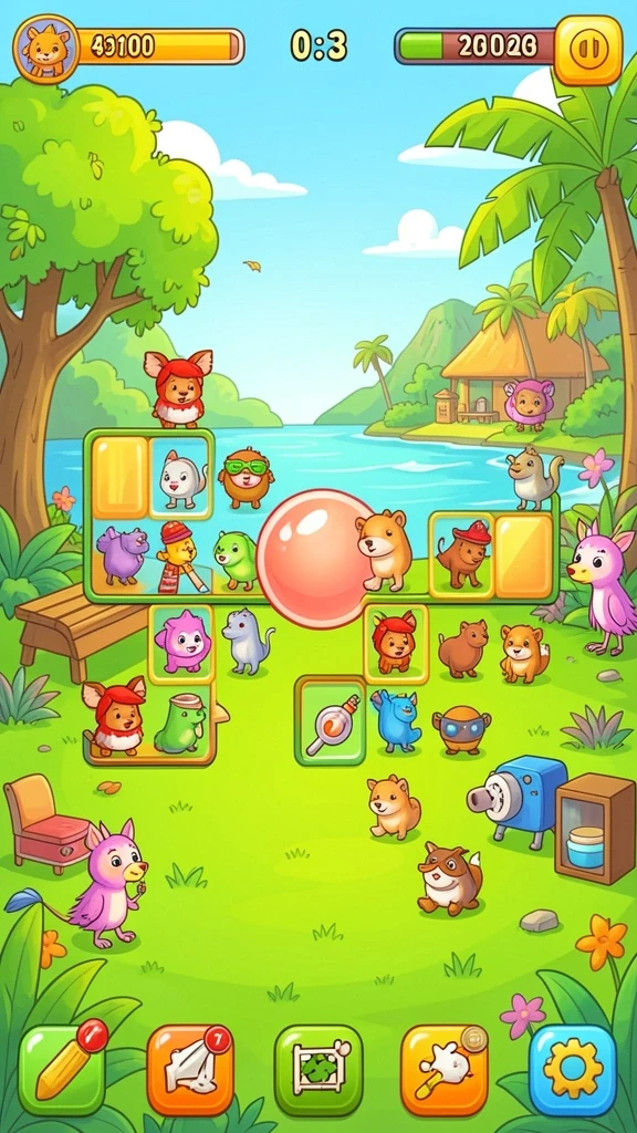 Tampilan awal game yang menarik dan user-friendly.