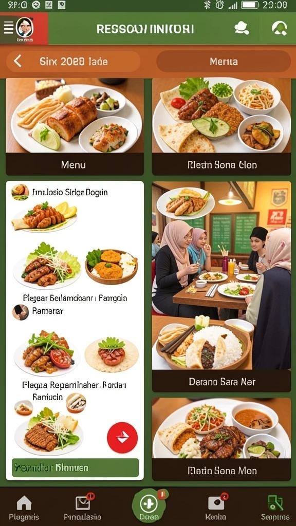 Tampilan antarmuka yang menarik dan user-friendly.