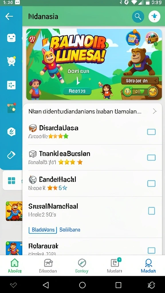 Tantangan menarik di setiap level permainan.