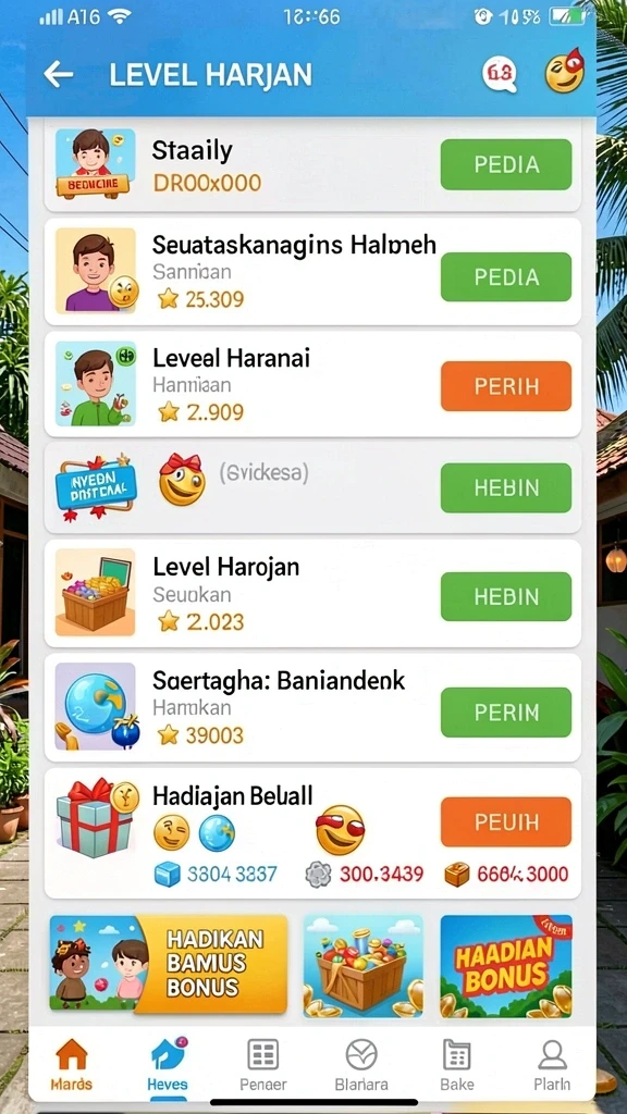 Tampak gameplay menantang yang membuat pengguna tetap terlibat.