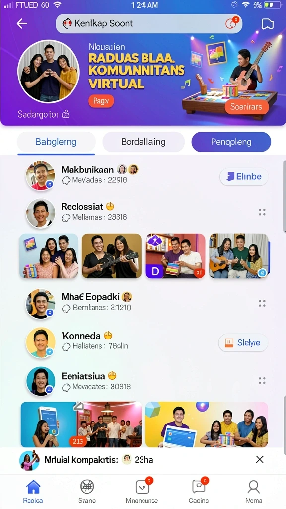 Fitur sosial yang memudahkan pemain untuk terhubung.