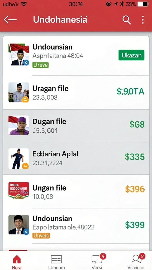 Screenshot menampilkan leaderboard dengan pencapaian pemain.