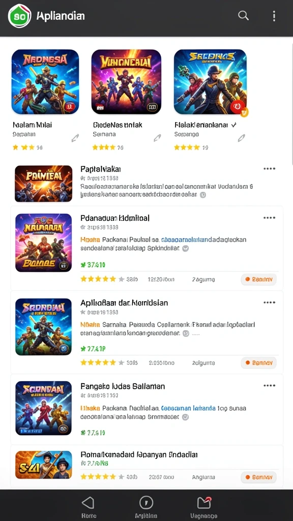 Tampilan grafis yang memukau dan interaktif.